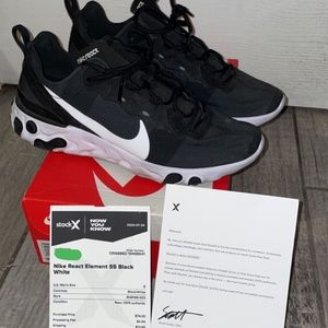 Nike react 55 Black and white